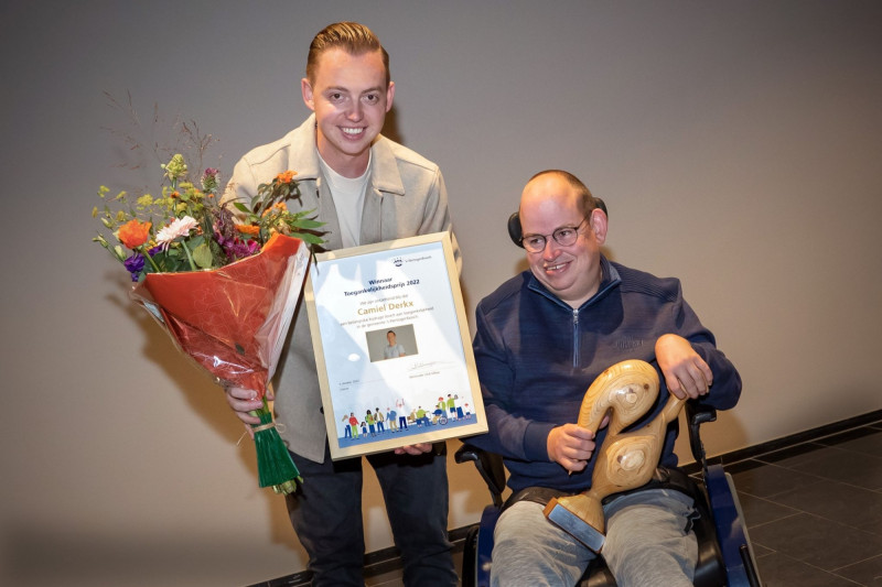 Camiel Derkx wint Toegankelijkheids-prijs 2022